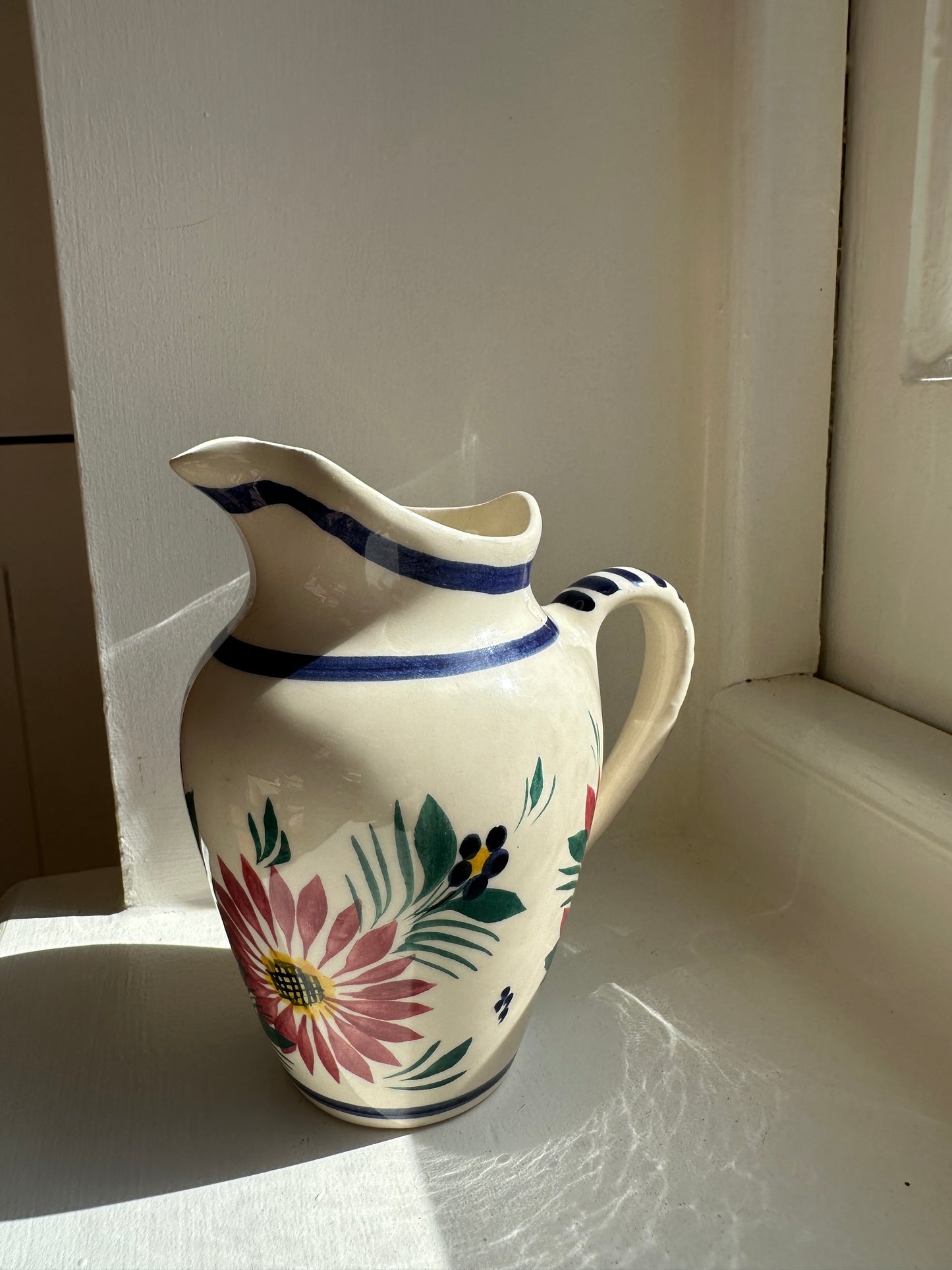 Vintage Heriot Quimper Milk Pitcher or Creamer