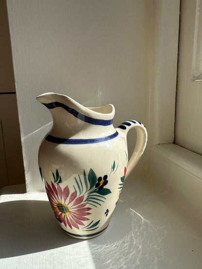 Vintage Heriot Quimper Milk Pitcher or Creamer