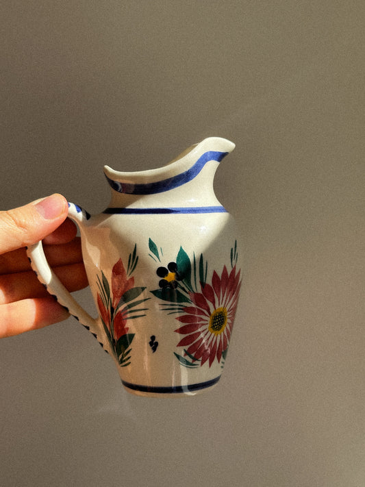 Vintage Heriot Quimper Milk Pitcher or Creamer