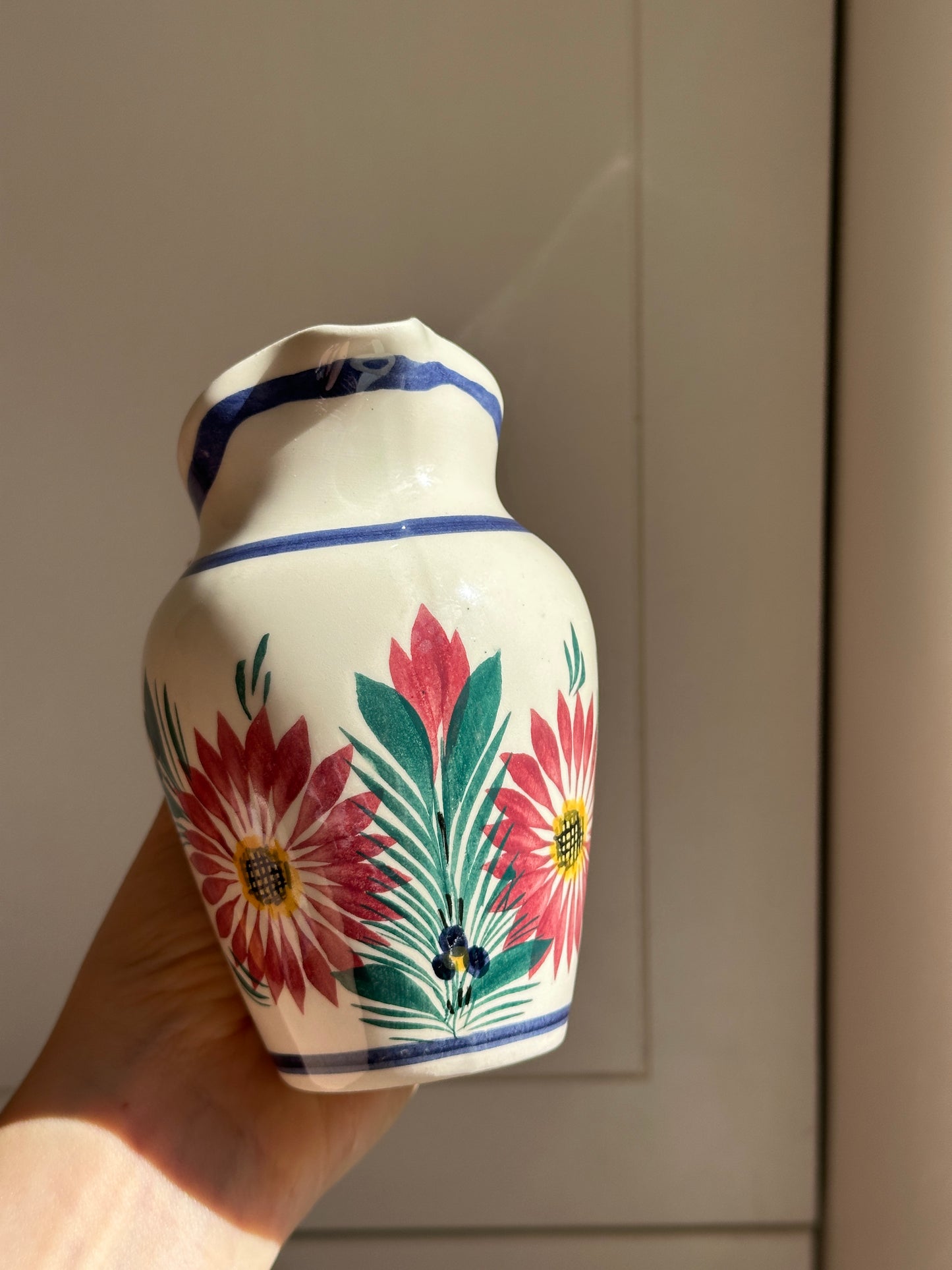 Vintage Heriot Quimper Milk Pitcher or Creamer